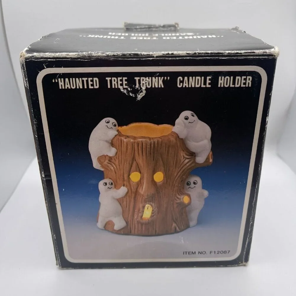 Vintage Haunted Tree Candle Holder